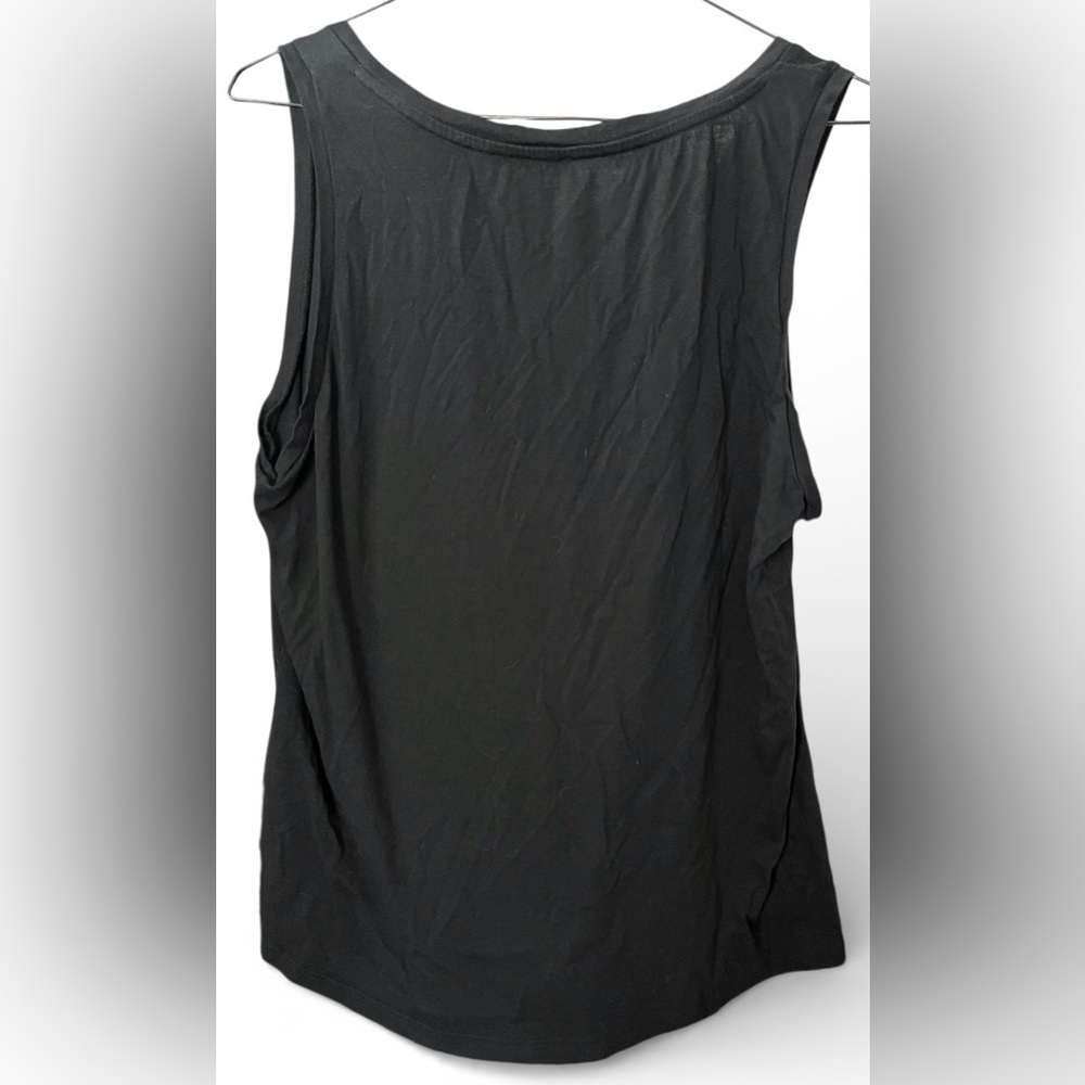 Talbots Black Sleeveless Blouse XL Soft Stretch Tank Career Classic - Picture 5 of 7